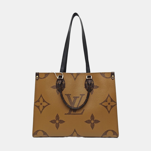 ONTHEGO MM Monogram Coated Canvas Brown