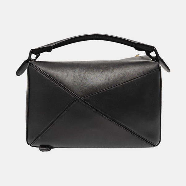 Puzzle Medium Calfskin Black