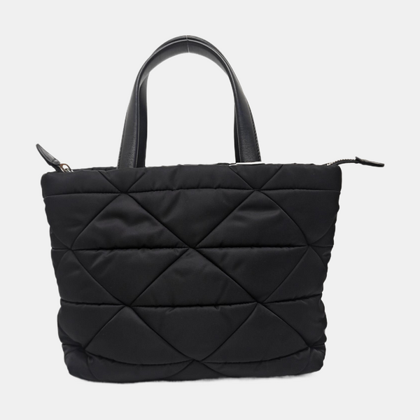 System Quilted Nylon Black