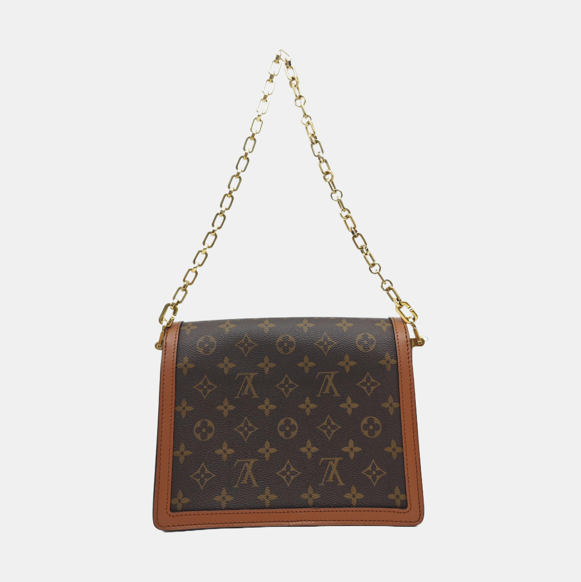 DAUPHINE MM Monogram Coated Canvas Brown