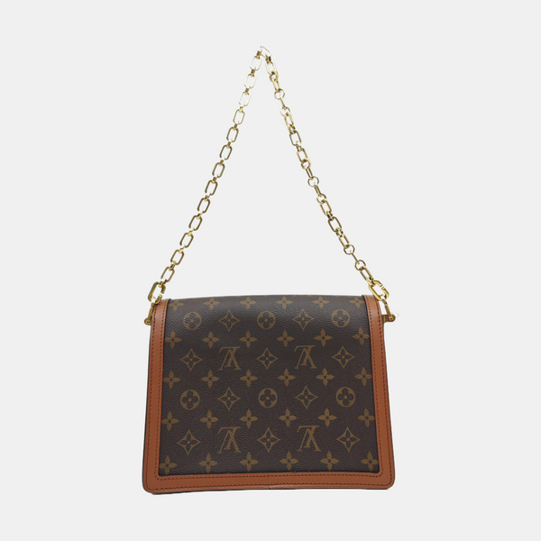 DAUPHINE MM Monogram Coated Canvas Brown