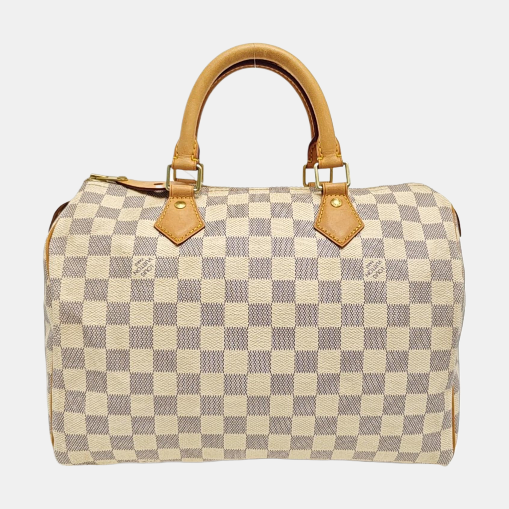 SPEEDY 30 Damier Azur Coated Canvas White