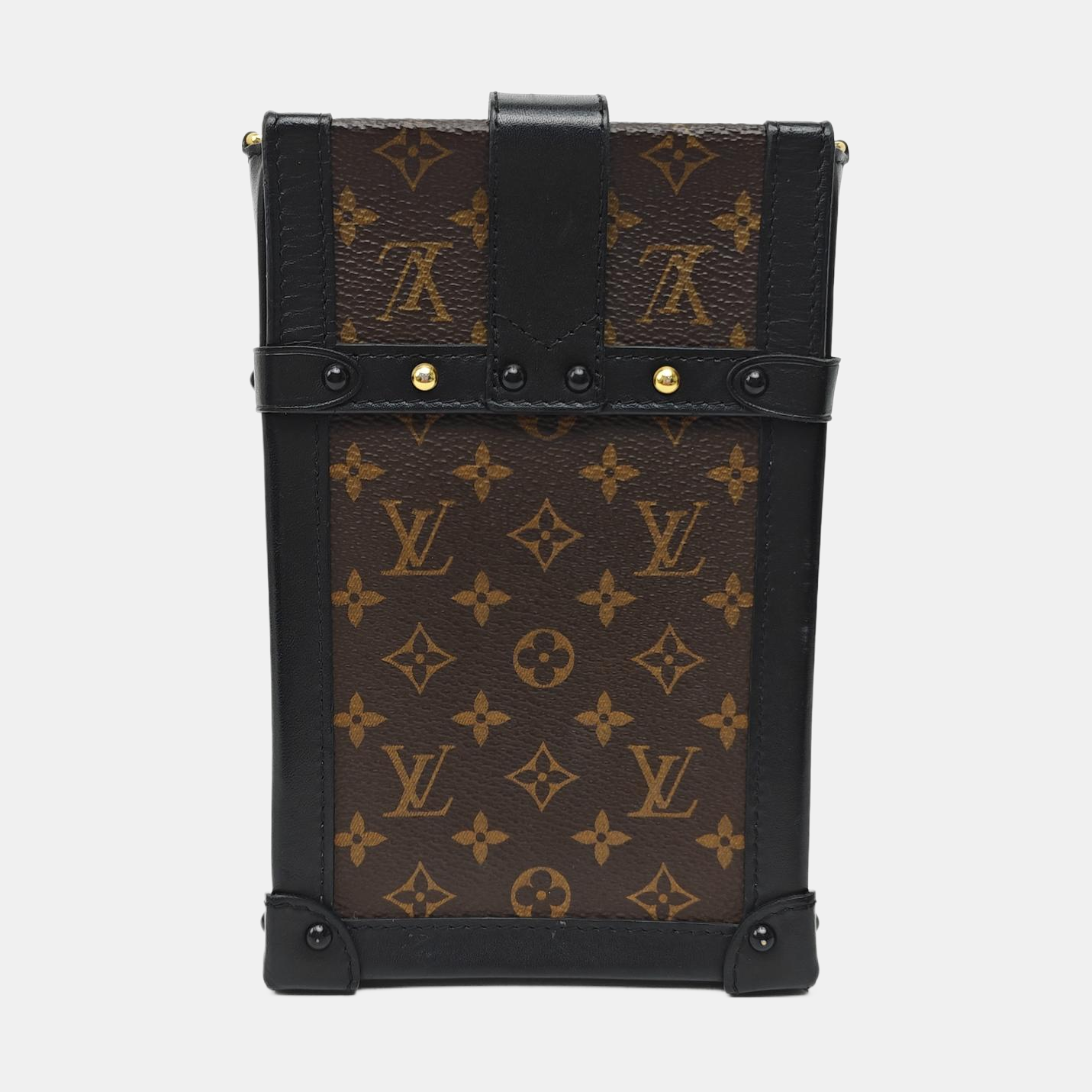 TRUNK Monogram Coated Canvas Brown