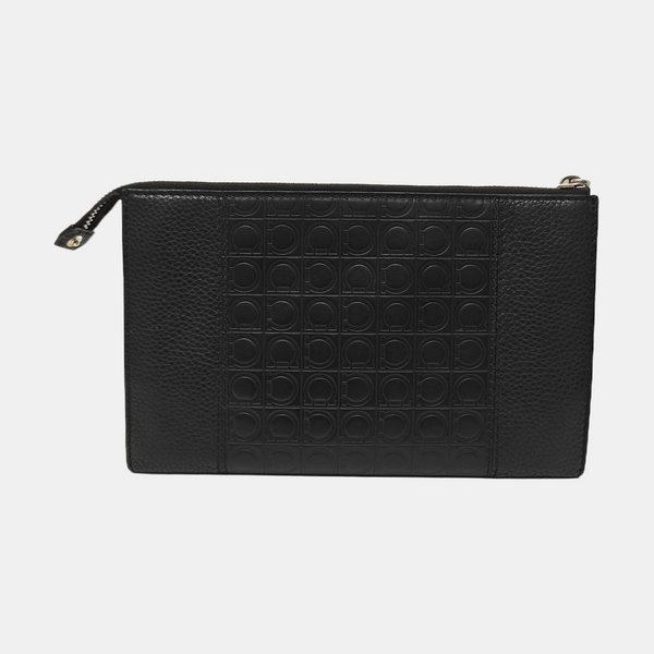 Gancini Calfskin Black