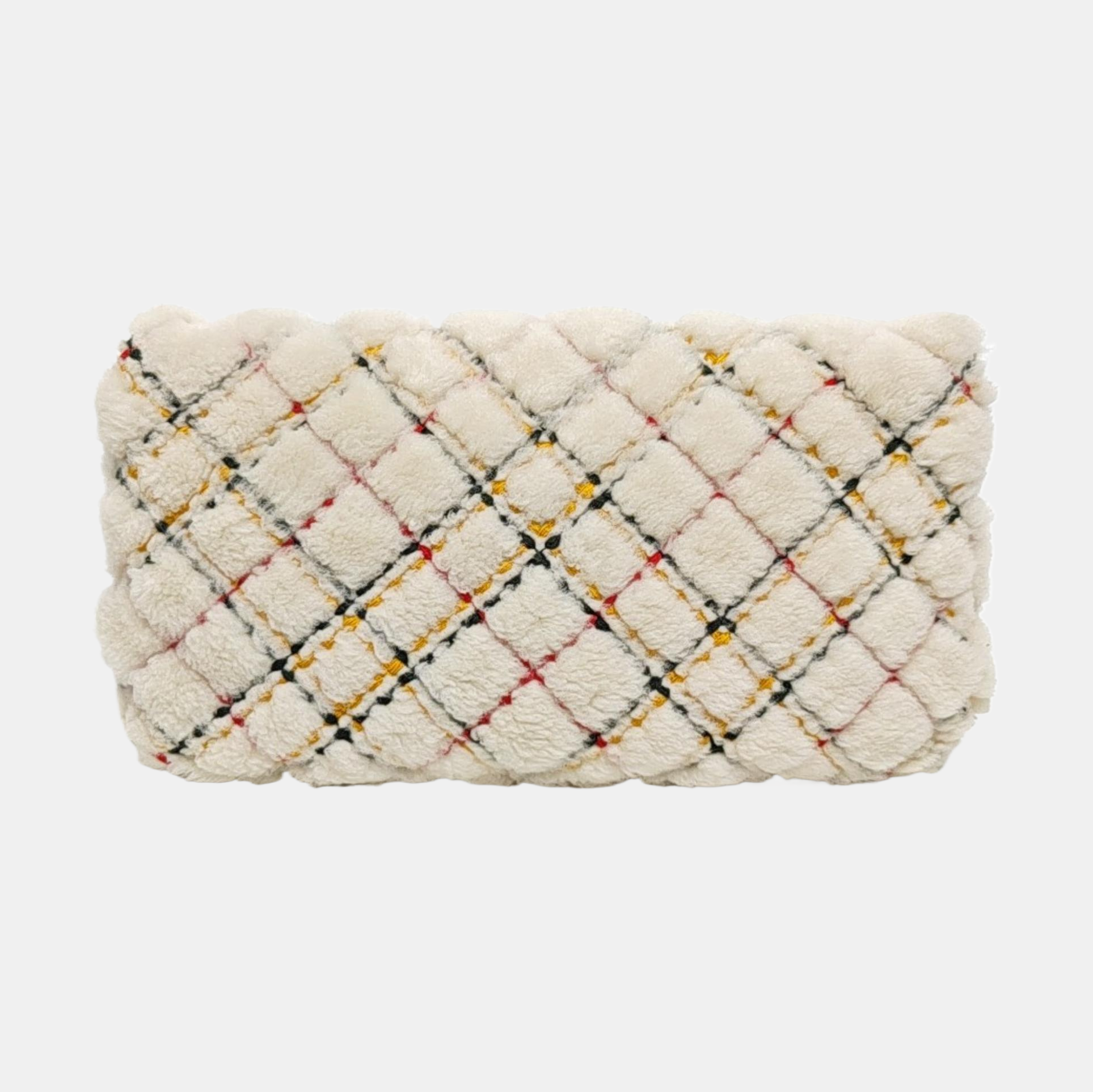 Fabric Shoulder Bag White