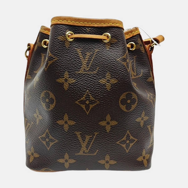 NÉONOÉ Nano Monogram Coated Canvas Brown