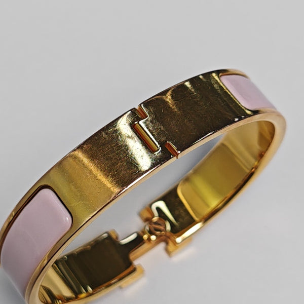 Clic H Metal Gold Bangle