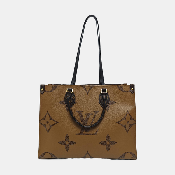 ONTHEGO MM Monogram Coated Canvas Brown
