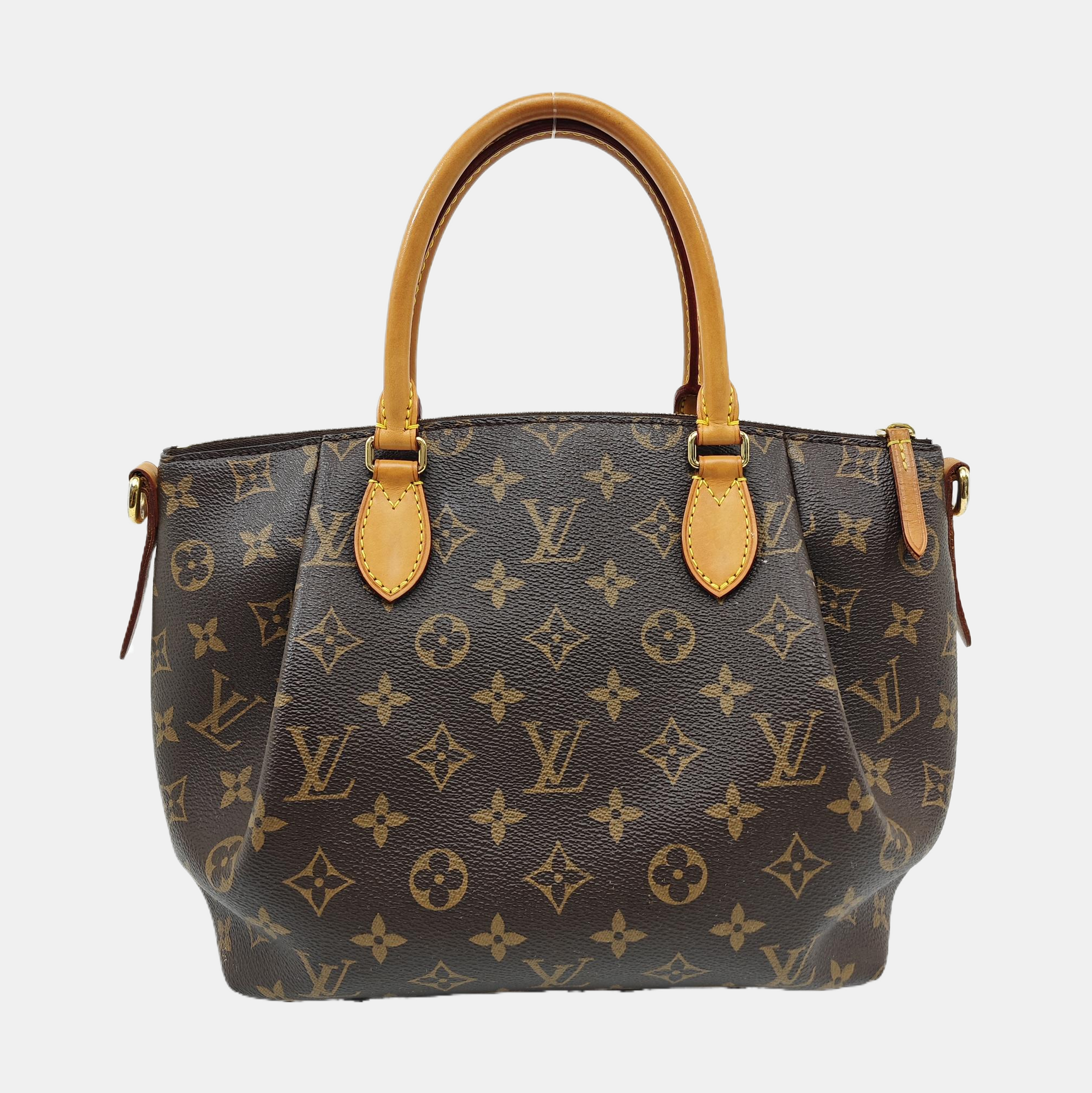 TURENNE Monogram Coated Canvas Brown