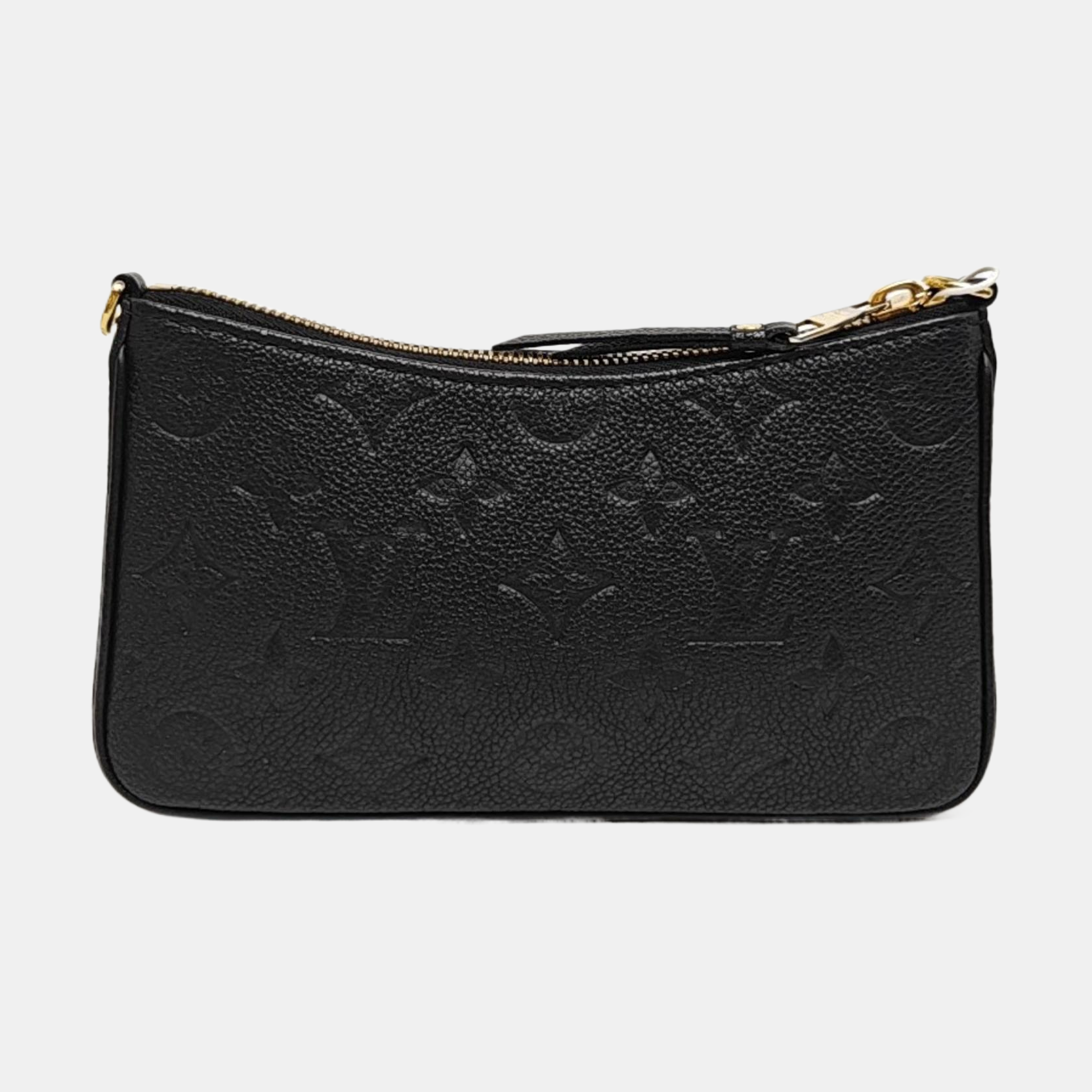 EASY POUCH ON STRAP Monogram Calfskin Black