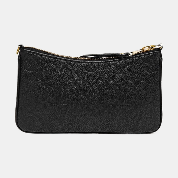 EASY POUCH ON STRAP Monogram Calfskin Black