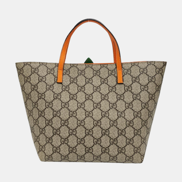 Children’s GG Bucket Monogram Coated Canvas Beige