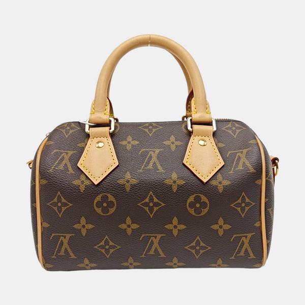 SPEEDY 20 Monogram Coated Canvas Brown