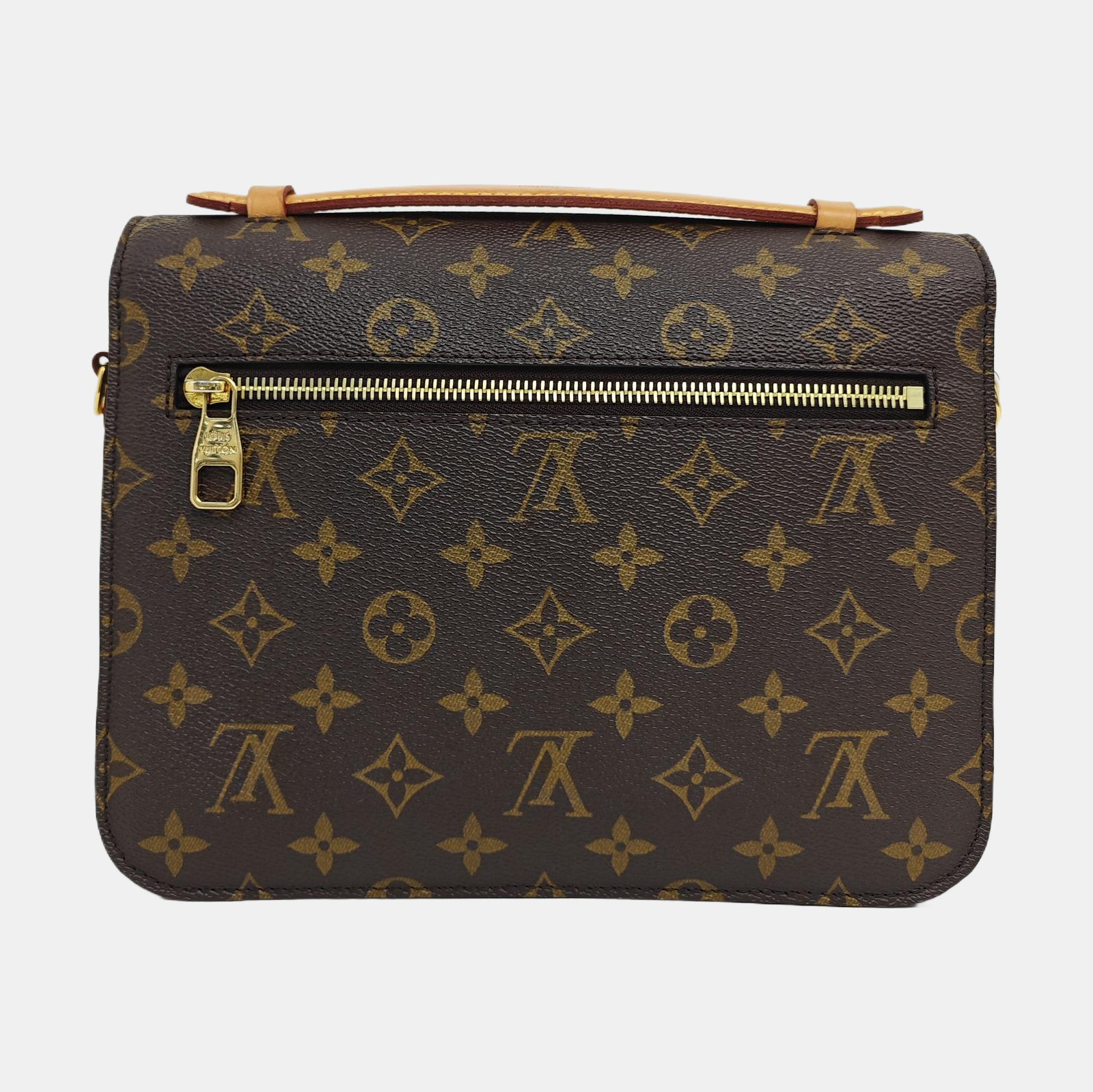 MÉTIS MM Monogram Coated Canvas Brown