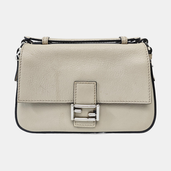 Calfskin Shoulder Bag Gray