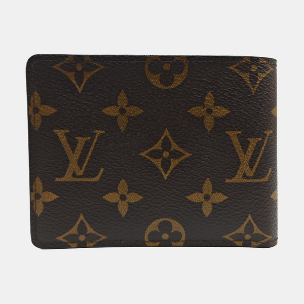 MARCO Monogram Coated Canvas Brown Wallet