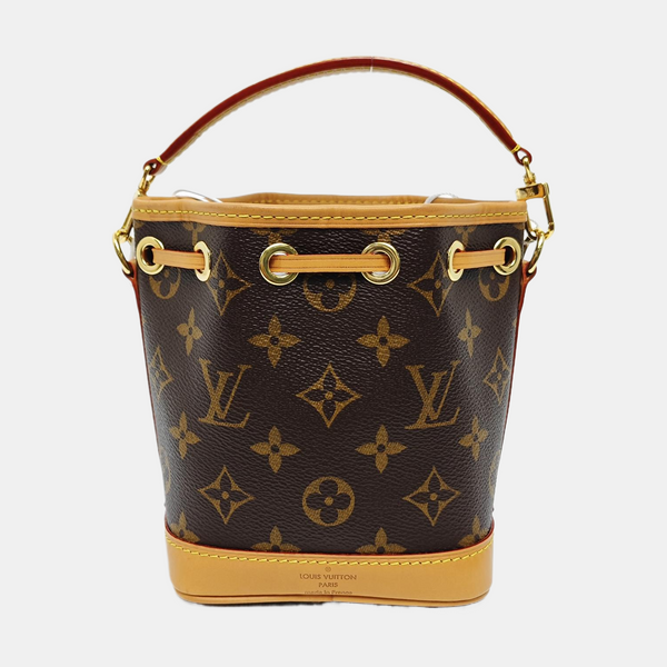 NOÉ Nano Monogram Coated Canvas Brown