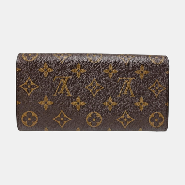 EMILIE Monogram Coated Canvas Brown Wallet