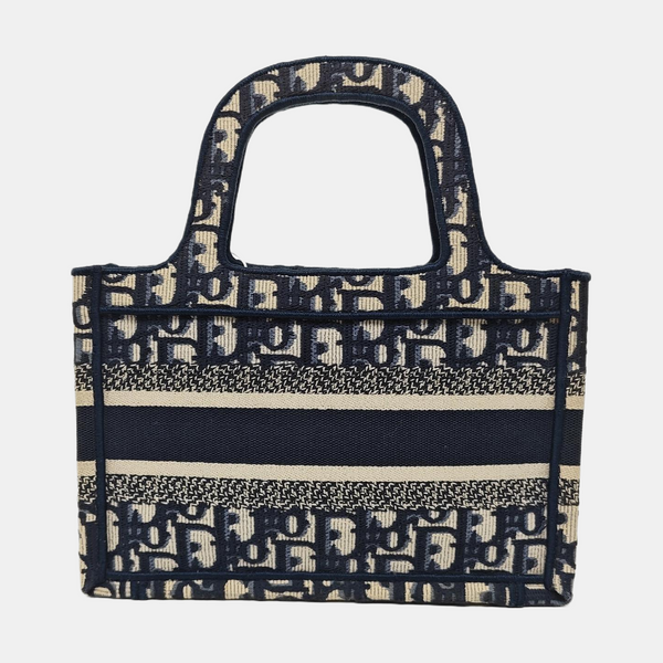 Book Tote Mini Canvas Blue