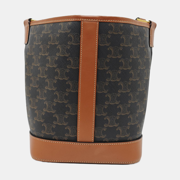 TRIOMPHE CANVAS Small Coated Canvas Brown
