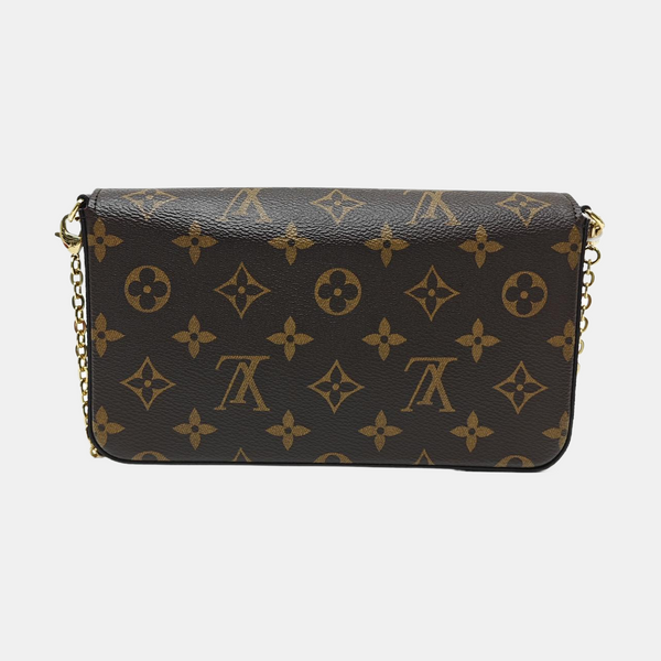 FÉLICIE Monogram Coated Canvas Brown