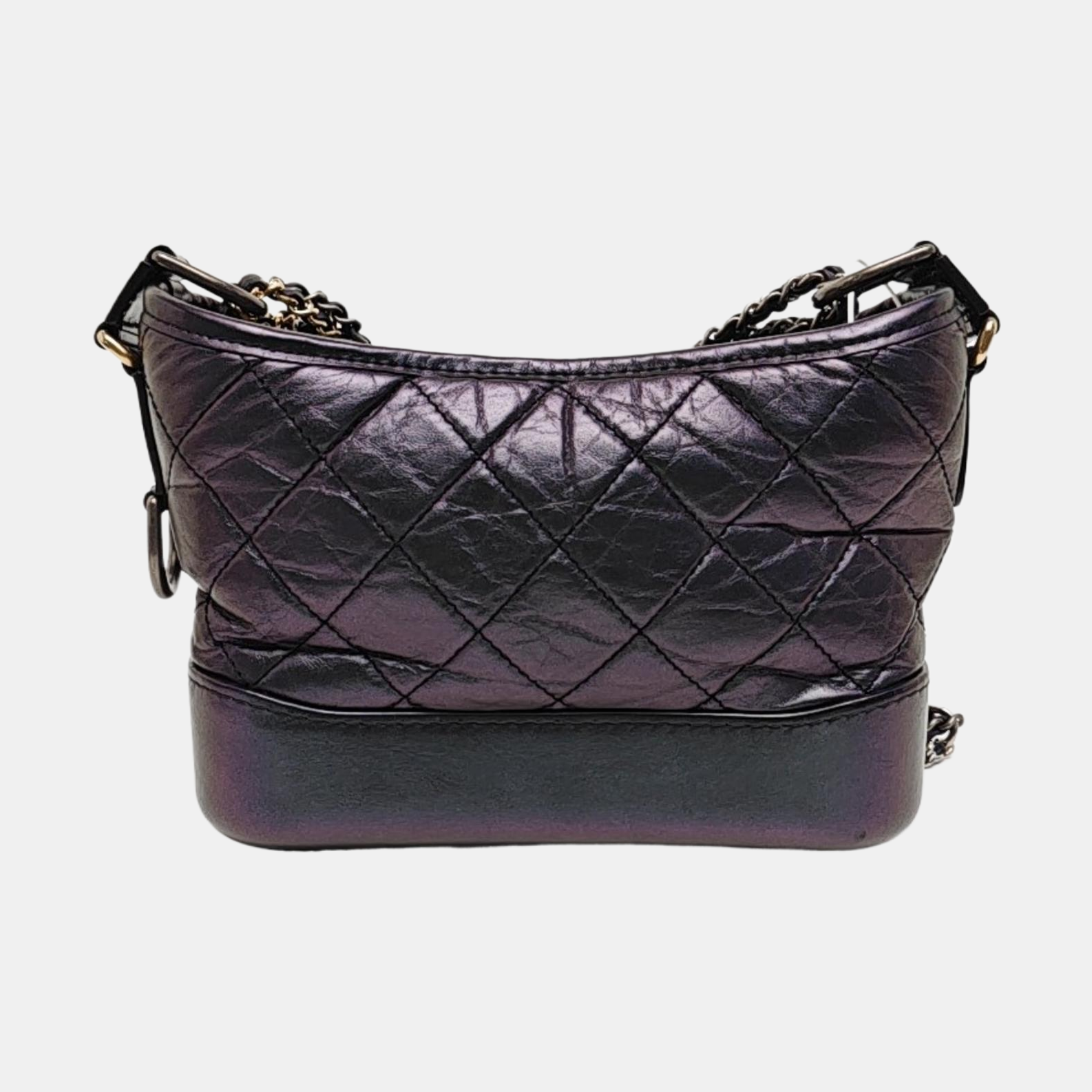 GABRIELLE Small Quilted Calfskin Metallic