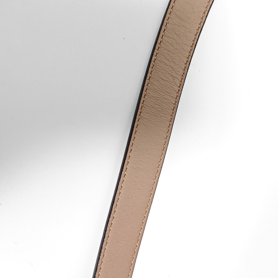 Leather Belt Beige