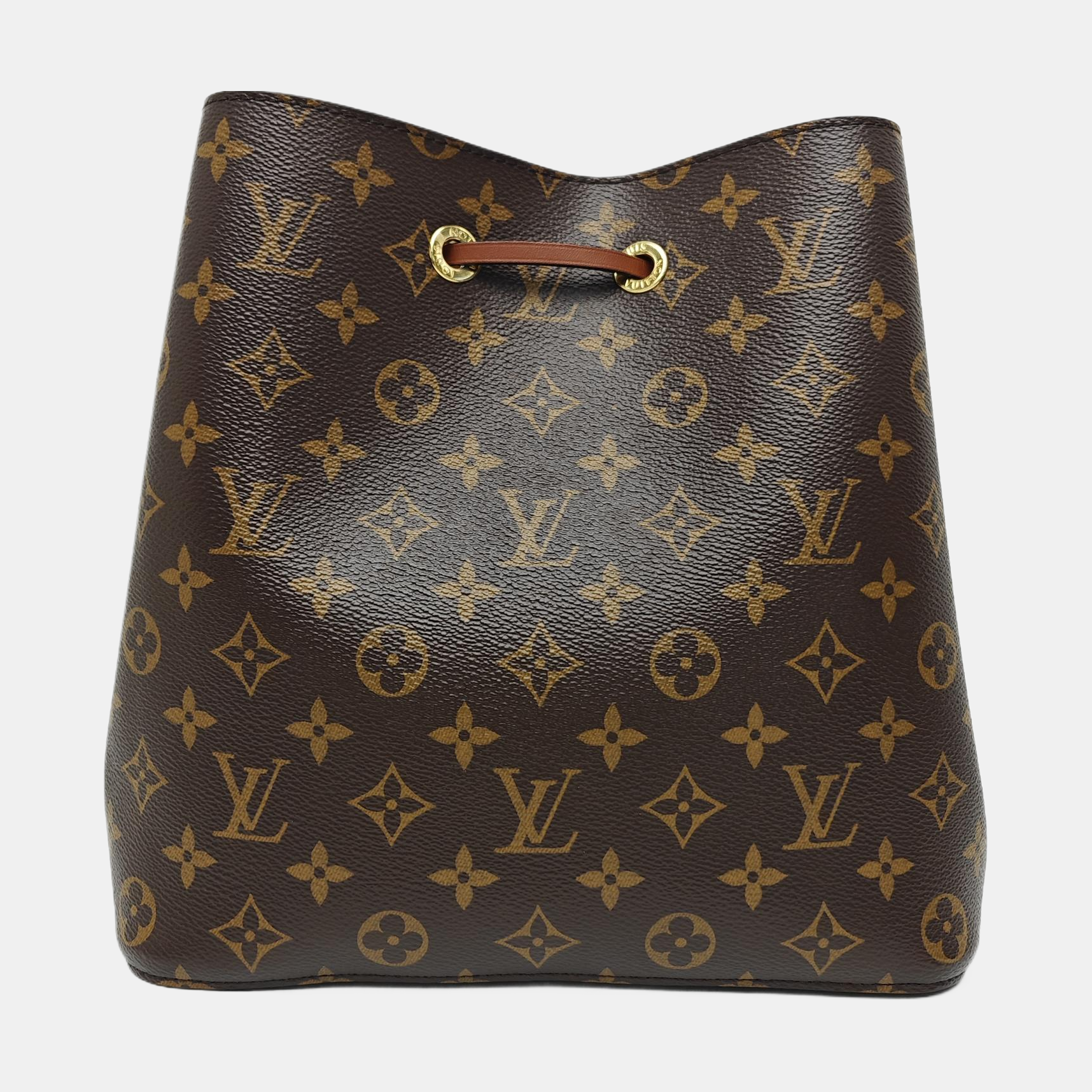 NÉONOÉ MM Monogram Coated Canvas Brown