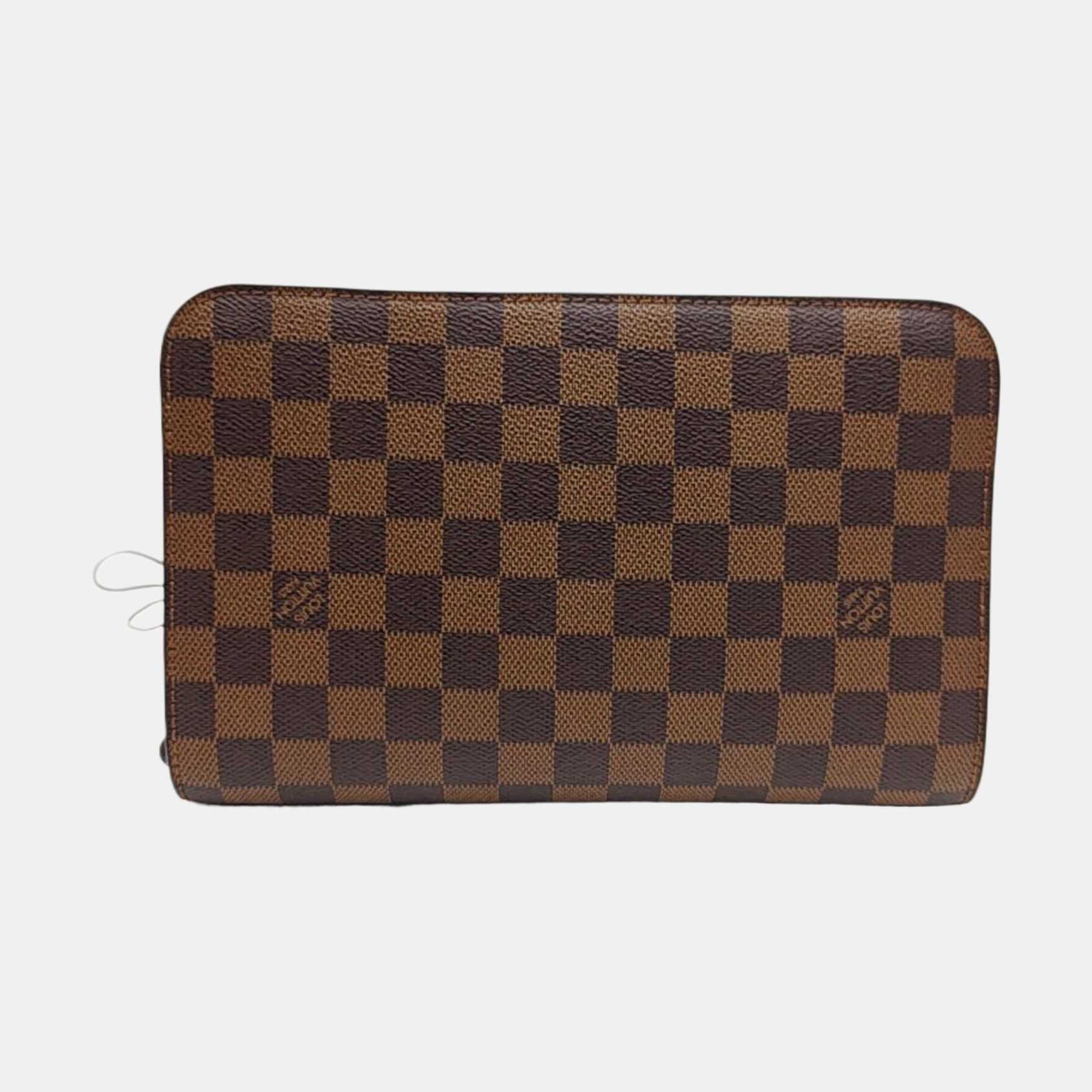 SAINT LOUIS Damier Ebene Coated Canvas Brown
