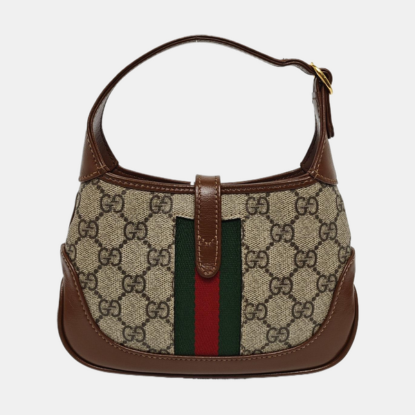 Authenticated pre-owned  Jackie 1961 Mini Monogram Coated Canvas Beige - Shoulder Bag at Looply