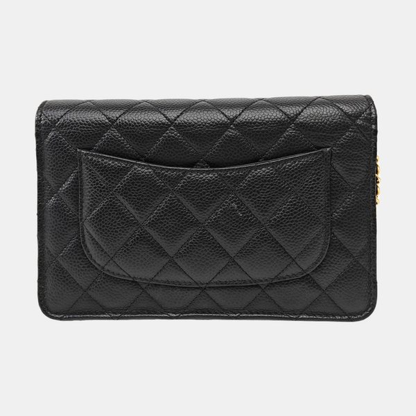 WOC Quilted Grained Calfskin Black