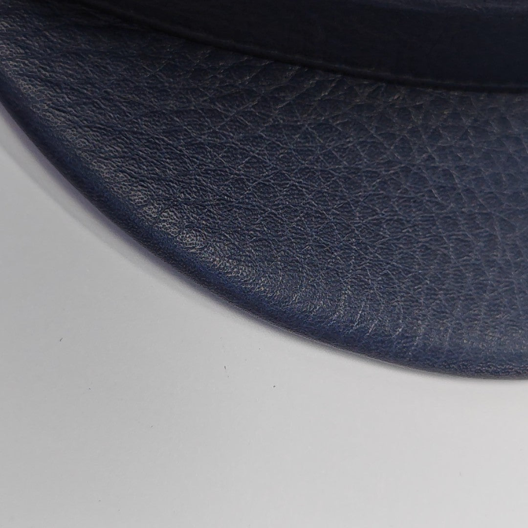 Leather Hat Blue