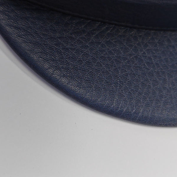 Leather Hat Blue