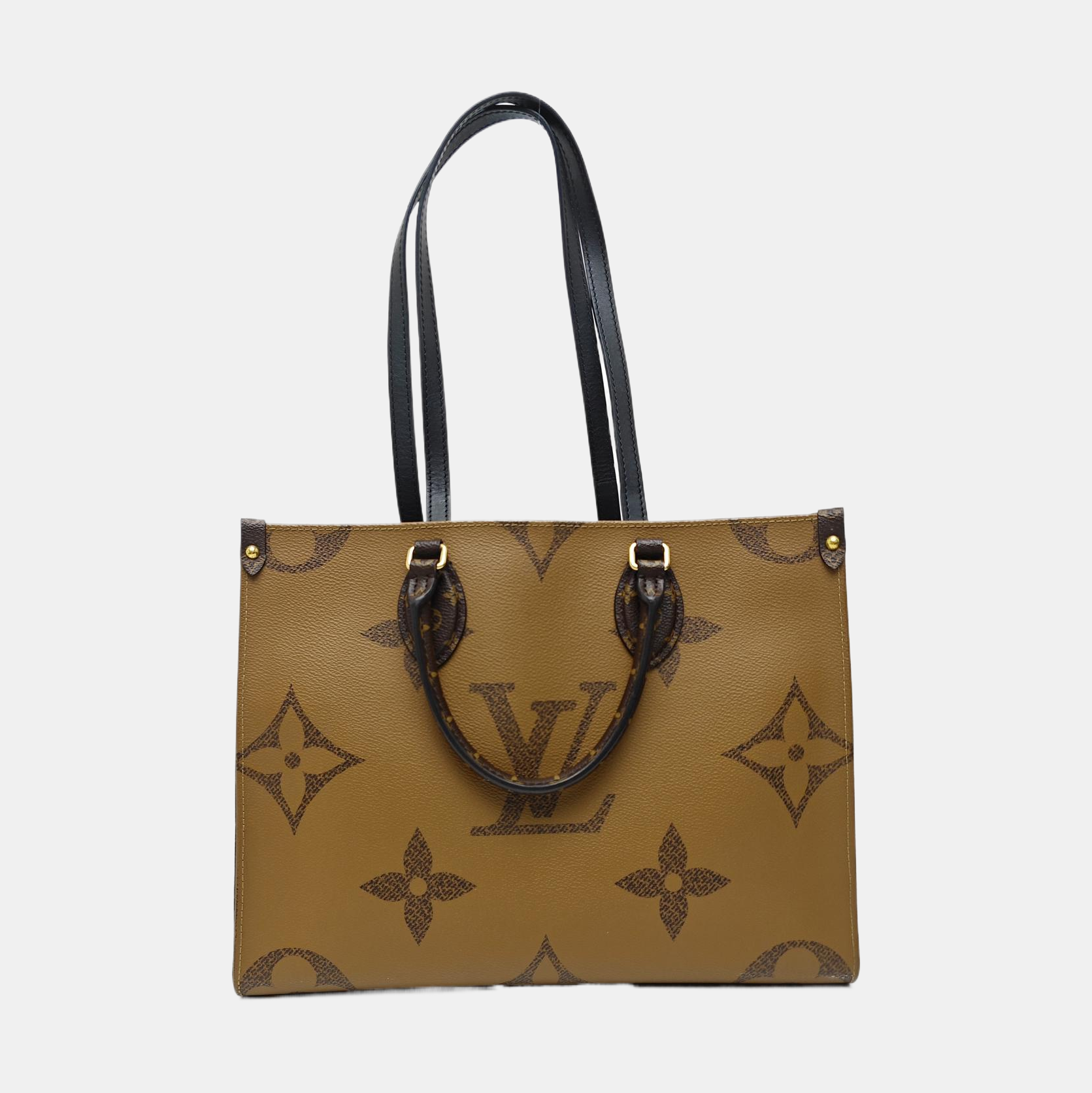 ONTHEGO MM Monogram Coated Canvas Brown