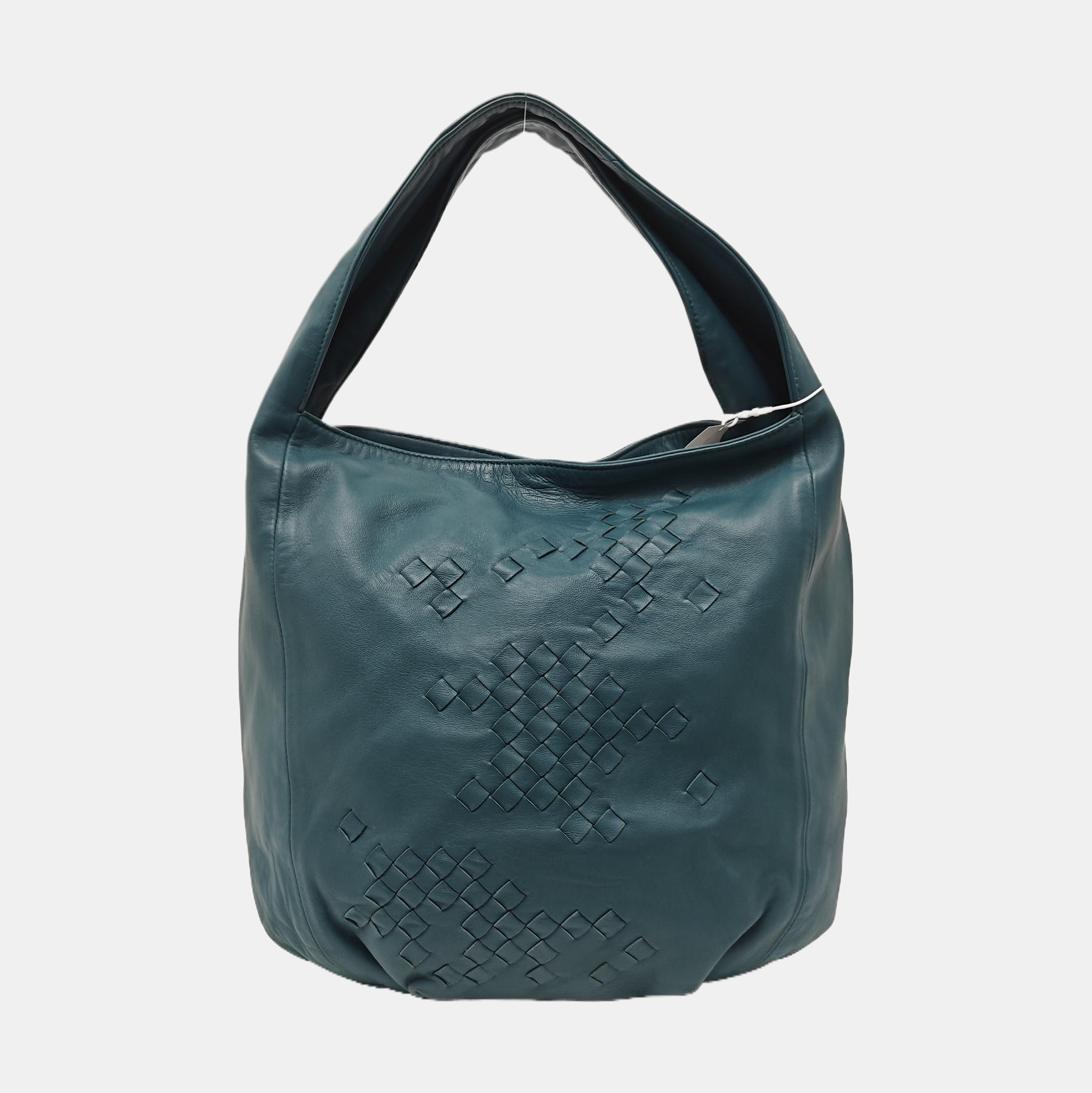 Lambskin Top Handle Bag Green