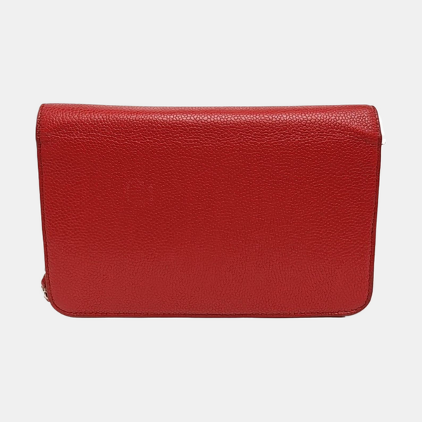 CC TIMELESS Grained Calfskin Red