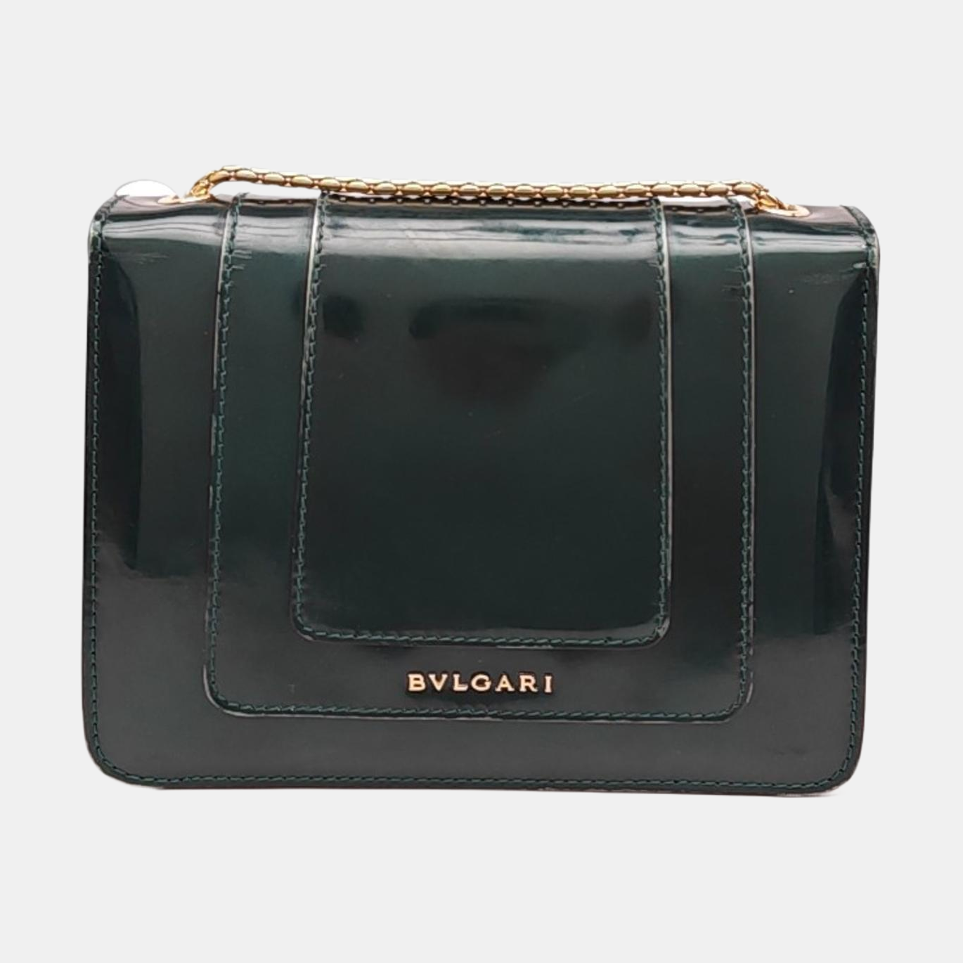 SERPENTI FOREVER Small Patent Leather Green