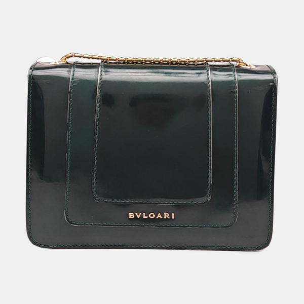 SERPENTI FOREVER Small Patent Leather Green