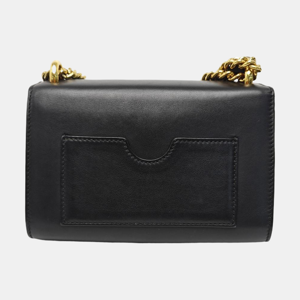 Padlock Small Calfskin Black