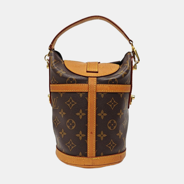 DUFFLE Monogram Coated Canvas Brown