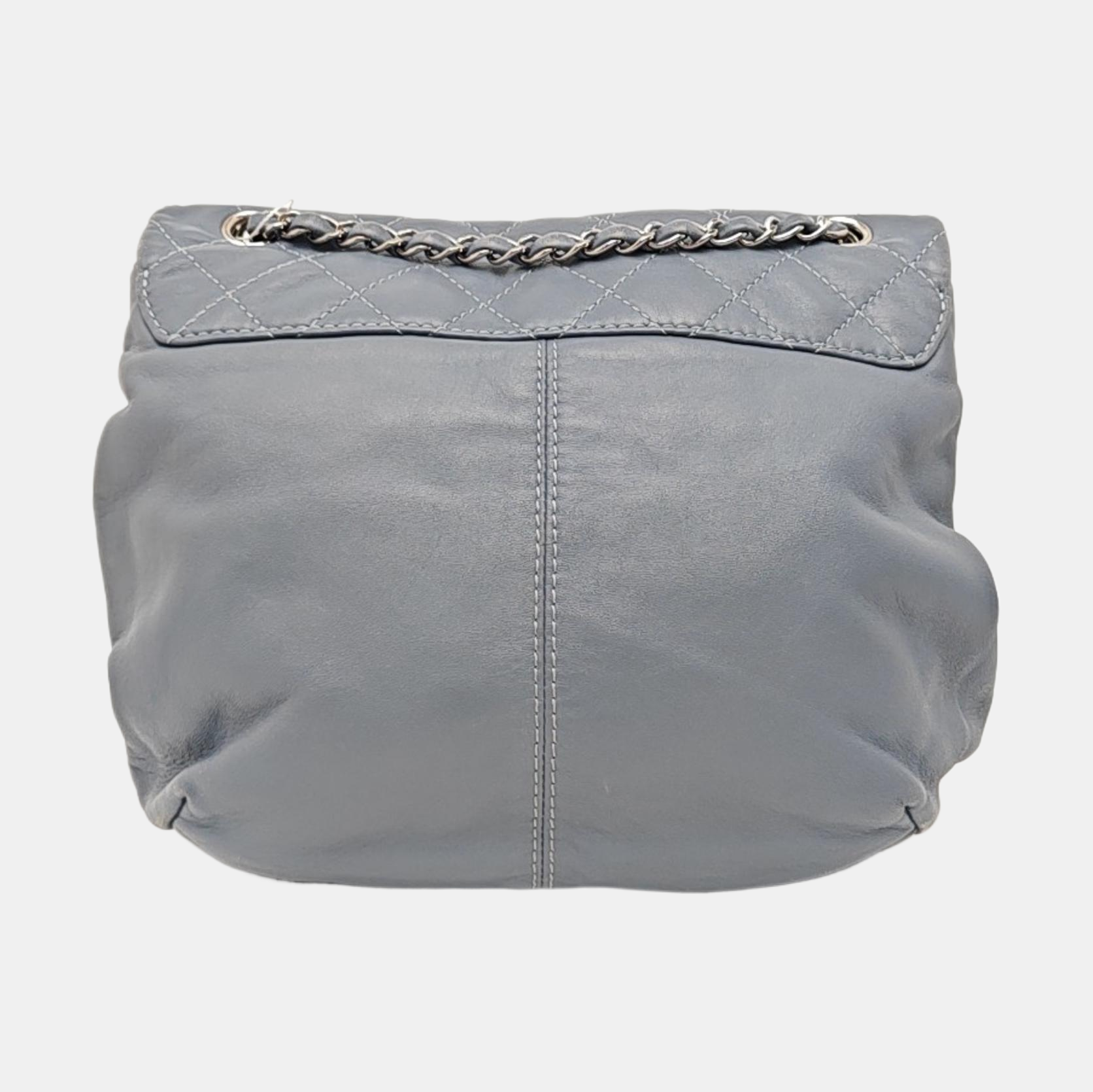 Quilted Lambskin Shoulder Bag Blue