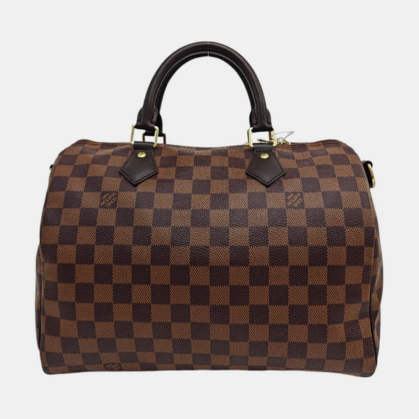 SPEEDY 30 Damier Ebene Coated Canvas Brown