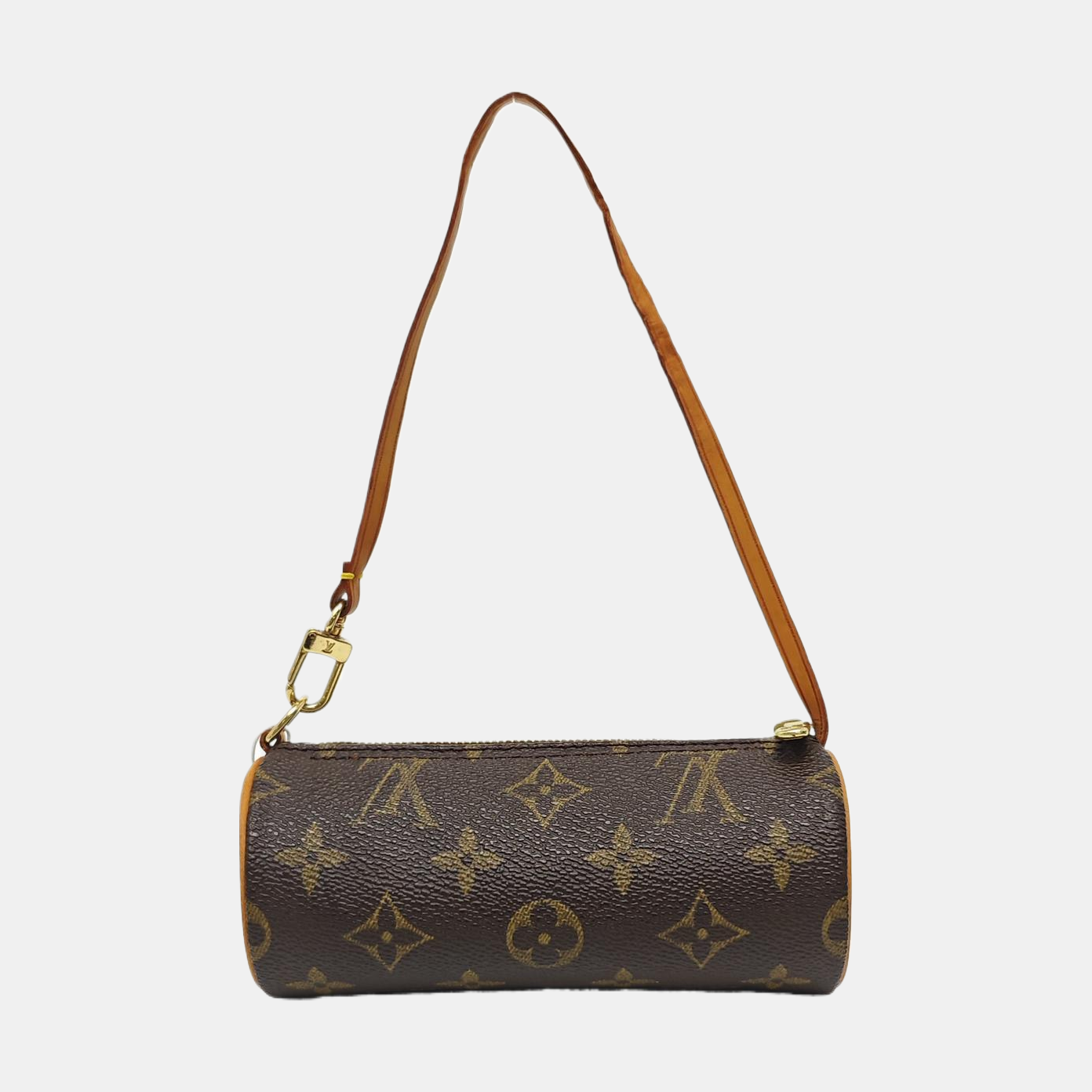 PAPILLON Mini Monogram Coated Canvas Brown