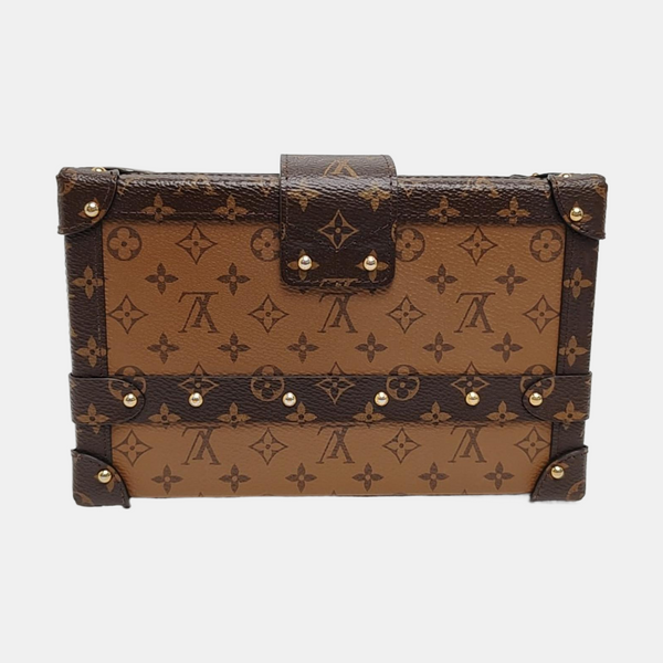 PETITE MALLE Monogram Coated Canvas Brown