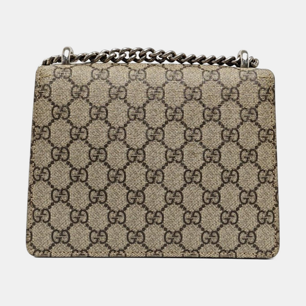 Dionysus Mini Monogram Coated Canvas Beige