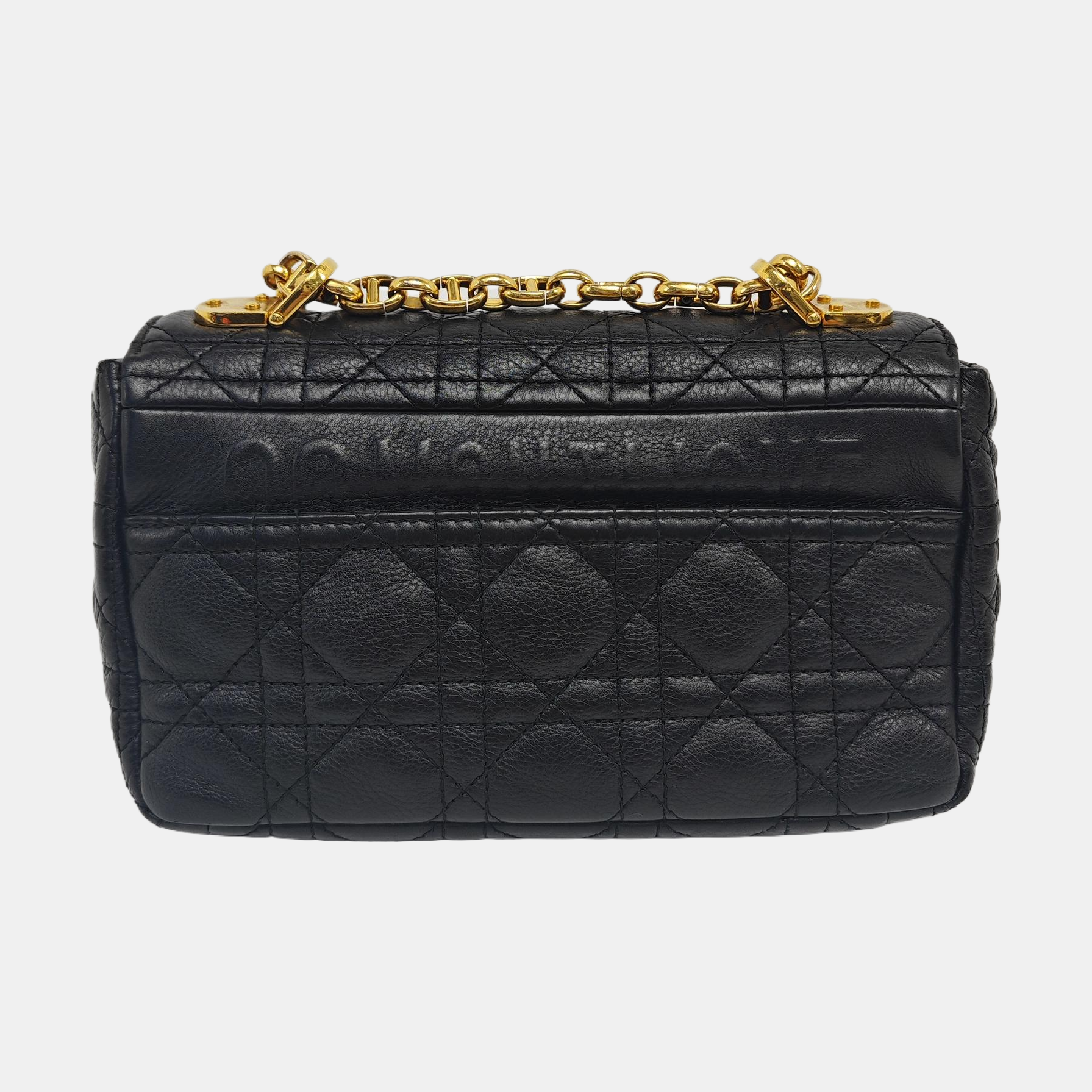 Dior Caro Small Cannage Calfskin Black