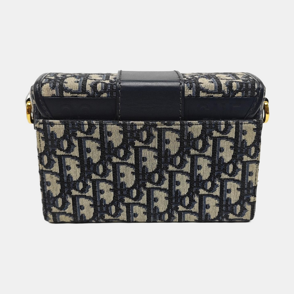 30 Montaigne Mini Oblique Canvas Blue