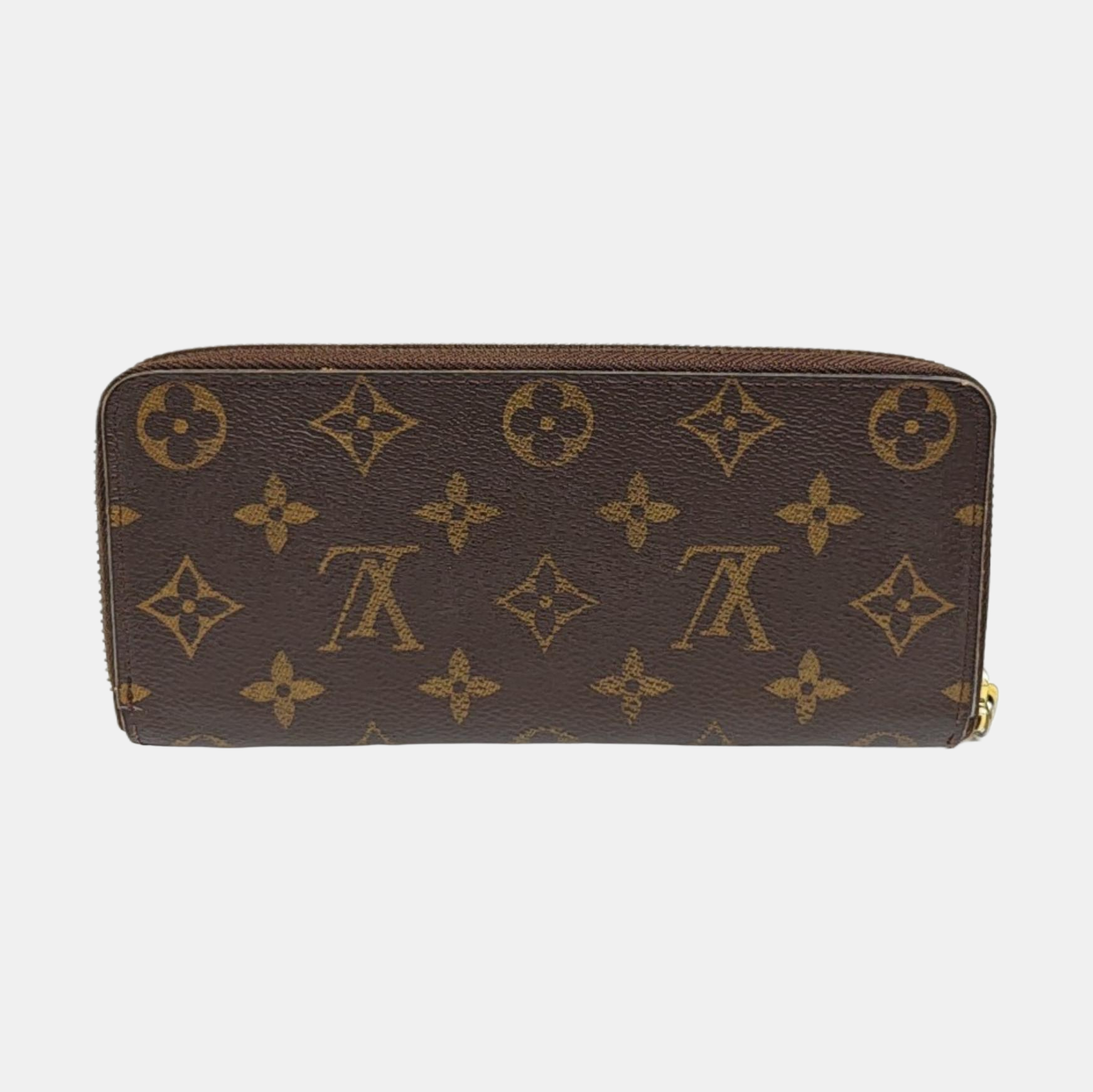 CLÉMENCE Monogram Coated Canvas Brown Wallet