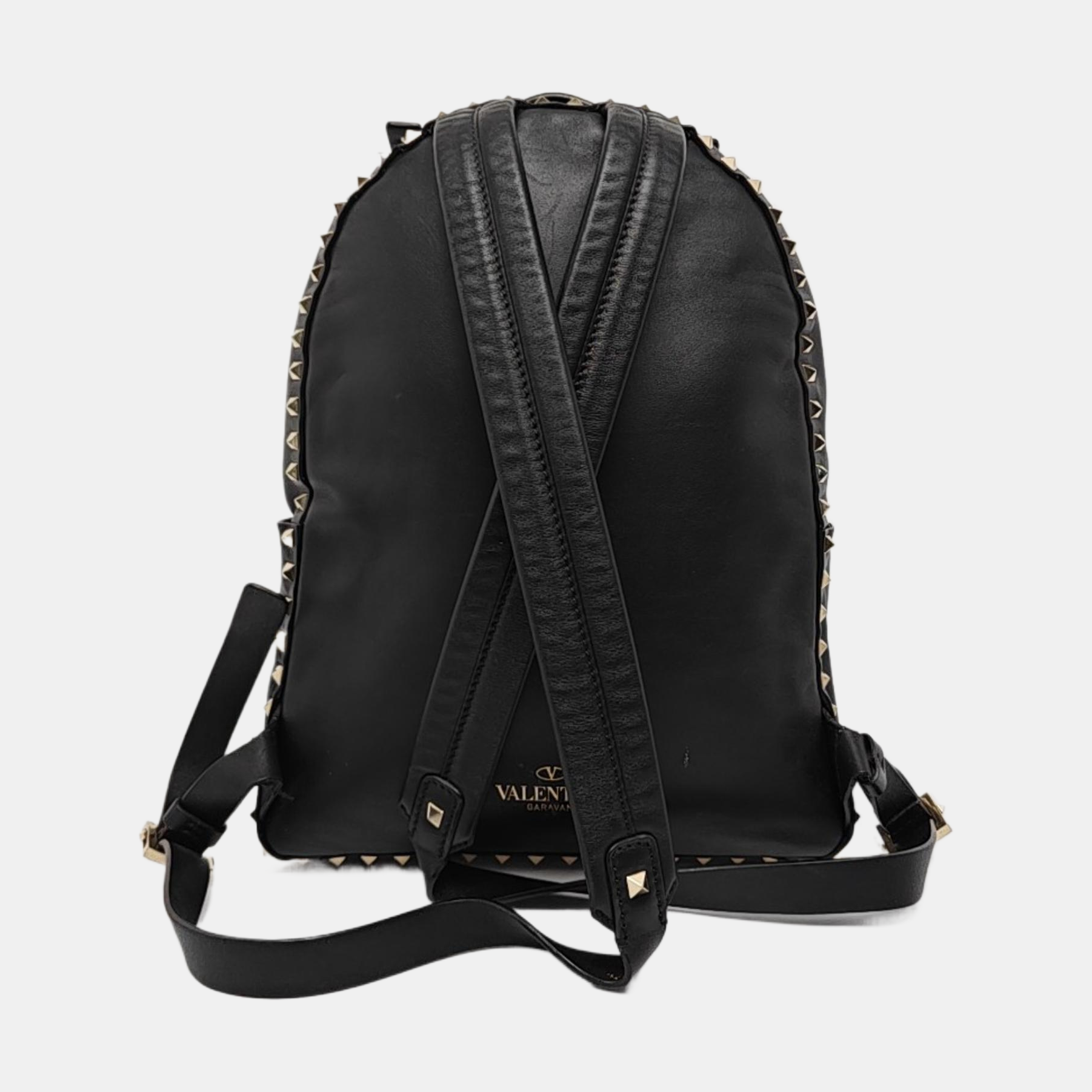 Rockstud Calfskin Black