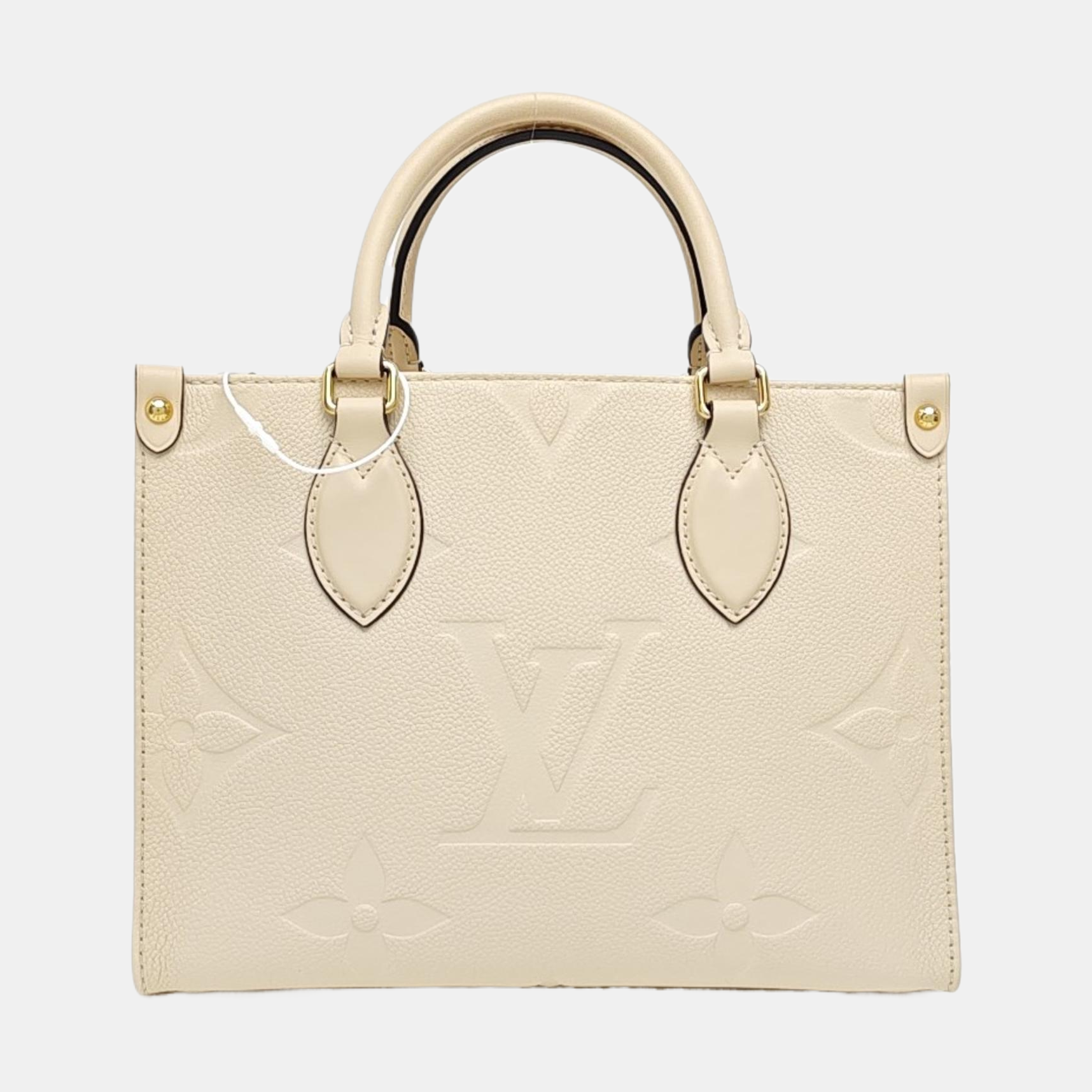 ONTHEGO PM Monogram Calfskin Beige